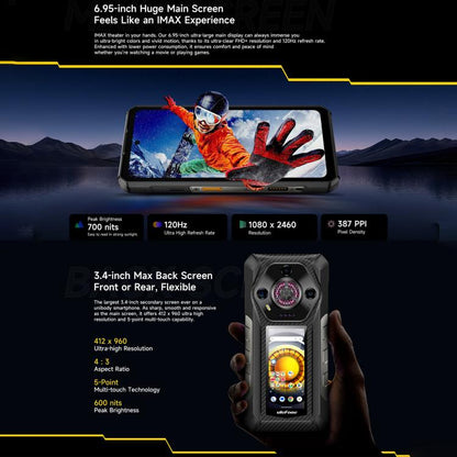 Ulefone Armor 21 Smartphone 8GB+256GB 6.58 Inch Display