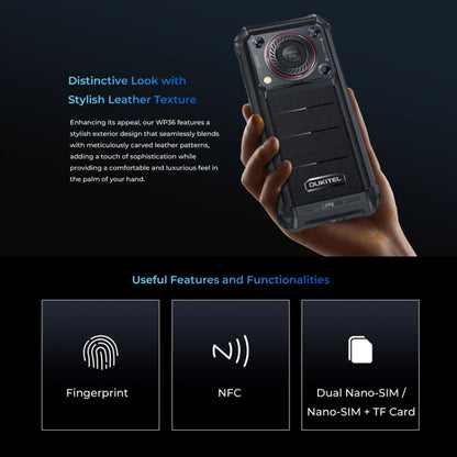 Oukitel WP36 Pro Smartphone 6GB+256GB 10600mAh Rugged 4G
