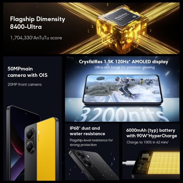 Xiaomi POCO X7 Pro 5G Smartphone 12GB+256GB 6000mAh