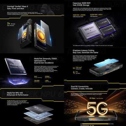 Ulefone Armor 30 Pro Smartphone 16GB+512GB 5G Night Vision