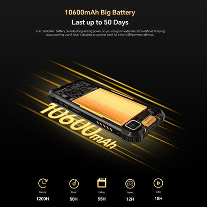 Oukitel WP23 Plus Teléfono Teléfono Rugerizado 8GB+256GB 10600mAh 4G by OUKITEL