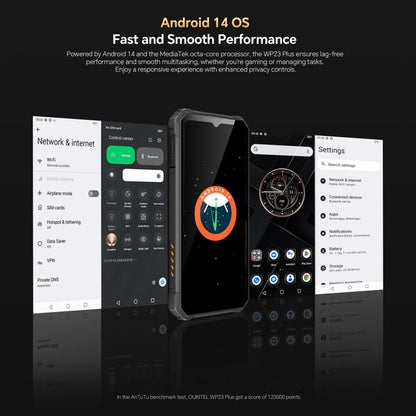 Oukitel WP23 Plus Teléfono Teléfono Rugerizado 8GB+256GB 10600mAh 4G by OUKITEL