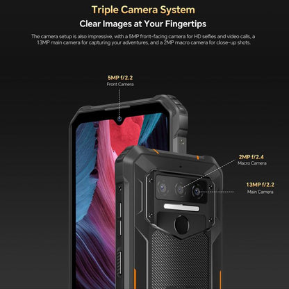 Oukitel WP23 Plus Teléfono Teléfono Rugerizado 8GB+256GB 10600mAh 4G by OUKITEL
