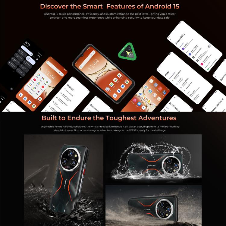 Oukitel WP55 Pro Rugged Phone 5G 16GB+512GB 11000mAh