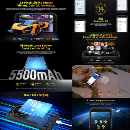 Ulefone Armor X32 Teléfono Robusto 8GB+256GB 4G Visión