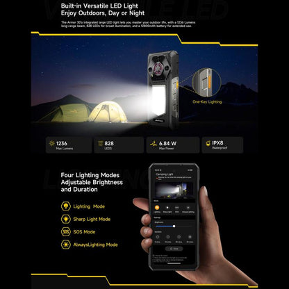 Ulefone Armor 30 Rugged Phone 12GB+512GB Night Vision