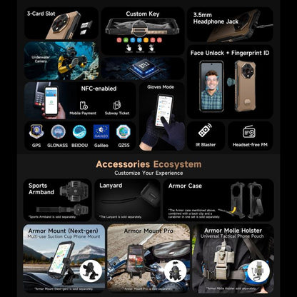 Ulefone Armor X16 Pro Teléfono 5G 5GB+256GB Visión Nocturna