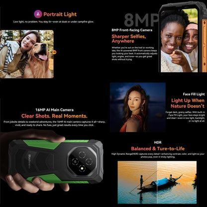 Blackview FORT 1, 6GB+256GB, 6.56 inch Android 15 Unisoc UMS9230E T615 Octa Core, Network: 4G, OTG, NFC