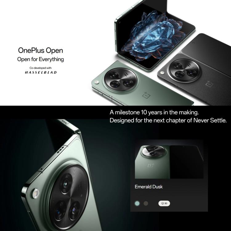 OnePlus Open 5G Teléfono Plegable 16GB+512GB 7.82 Pulgadas by OnePlus