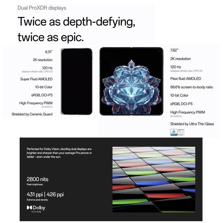 OnePlus Open 5G Teléfono Plegable 16GB+512GB 7.82 Pulgadas by OnePlus