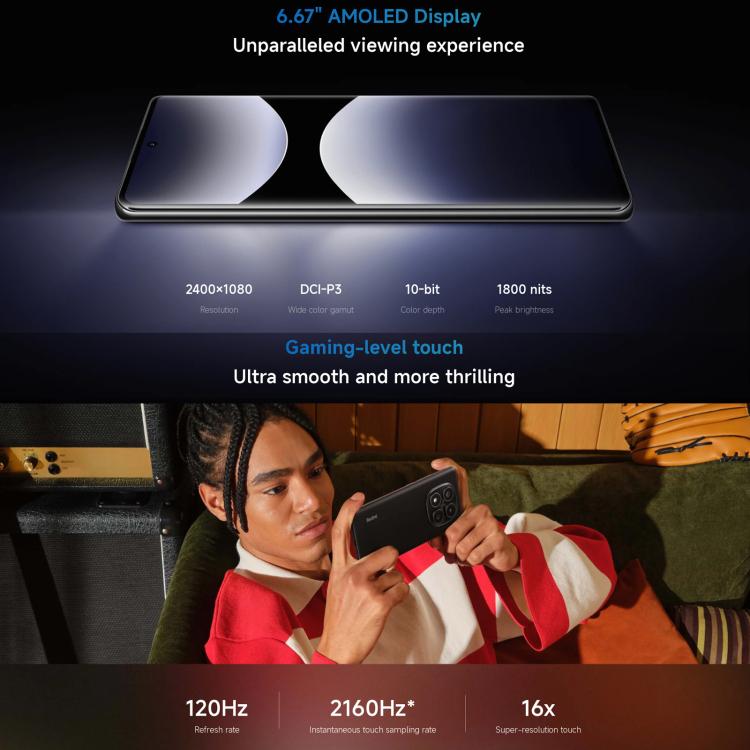 Xiaomi Redmi Note 14 Pro 4G 12GB+512GB Smart 6.67 Inch