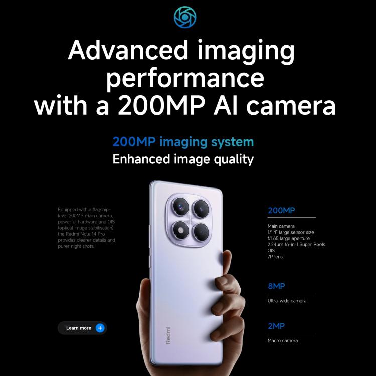 Xiaomi Redmi Note 14 Pro 4G 12GB+512GB Smart 6.67 Inch