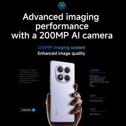 Xiaomi Redmi Note 14 Pro 4G 12GB+512GB Smart 6.67 Inch