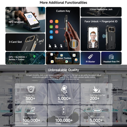Ulefone Armor 27 Pro Smartphone 12GB+256GB NightVision 5G