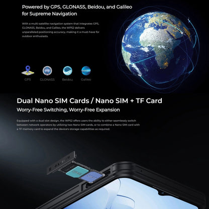 Oukitel WP52 5G Smartphone 4GB+256GB 6.6 Inch Display