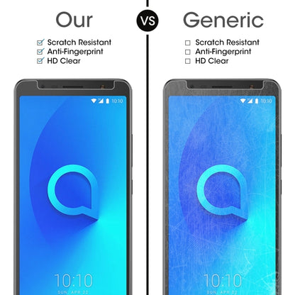 0.26mm 9H 2.5D Tempered Glass Film for Alcatel 3C, For 3C (1pc)
