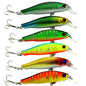 HENGJIA 6 PCS 8.5cm 8.9g Minnow Plastic Hard Baits Fishing Lures Set Fishing Tackle Baits, 6 PCS 8.5cm 8.9g
