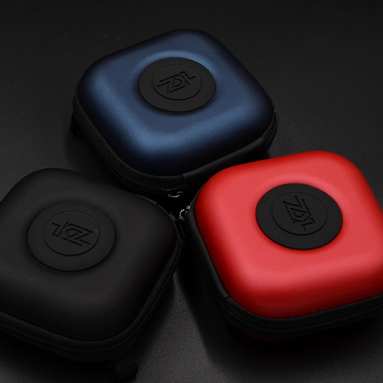 KZ Data Wire Charger Earphone Portable PU Receiving Case, PU Blue, PU Red, PU Black