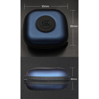 KZ Data Wire Charger Earphone Portable PU Receiving Case, PU Blue, PU Red, PU Black