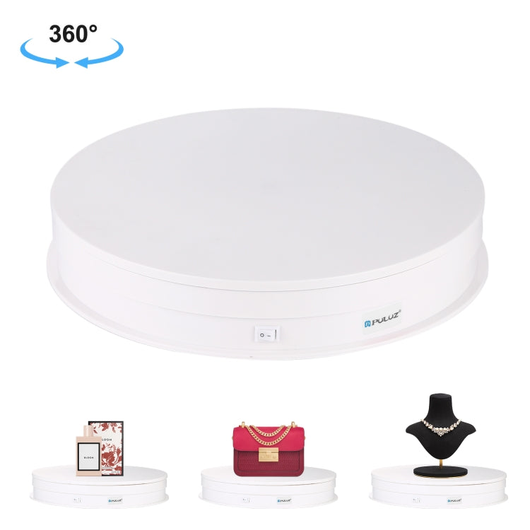 PULUZ 30cm USB Electric Rotating Turntable Display Stand Video Shooting Props Turntable for Photography, Load 10-20kg