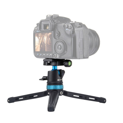 PULUZ Pocket Mini Adjustable Metal Desktop Tripod Mount with 360 Degree Ball Head for DSLR & Digital Cameras, Adjustable Height: 11-20.2cm