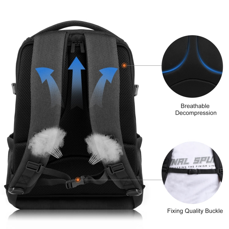 PULUZ Outdoor Portable Waterproof Scratch-proof Dual Shoulders Backpack Handheld PTZ Stabilizer Camera Bag with Rain Cover for Digital Camera, DJI Ronin-SC / Ronin-S