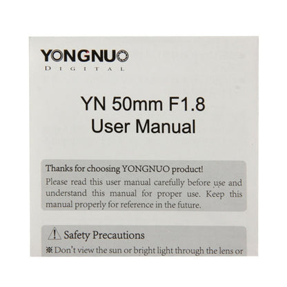 YONGNUO 50mm F1.8 Standard Prime Lens for Canon Camera