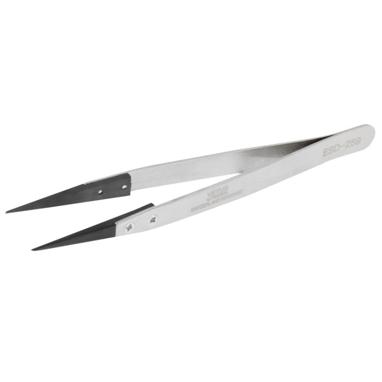 9 in 1 Replaceable Anti-Static Tweezers with Cross Screwdriver, 9 in 1