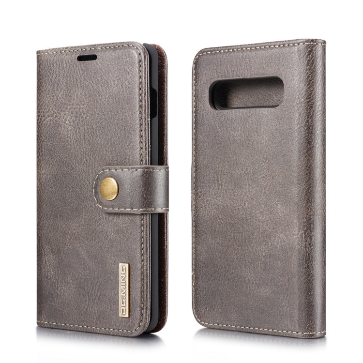 DG.MING Crazy Horse Texture Flip Detachable Magnetic Leather Case for Samsung Galaxy S10, with Holder & Card Slots & Wallet, For Samsung Galaxy S10, Galaxy S10