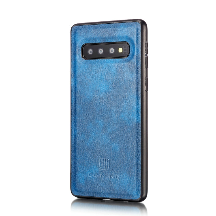 DG.MING Crazy Horse Texture Flip Detachable Magnetic Leather Case for Samsung Galaxy S10, with Holder & Card Slots & Wallet, For Samsung Galaxy S10, Galaxy S10