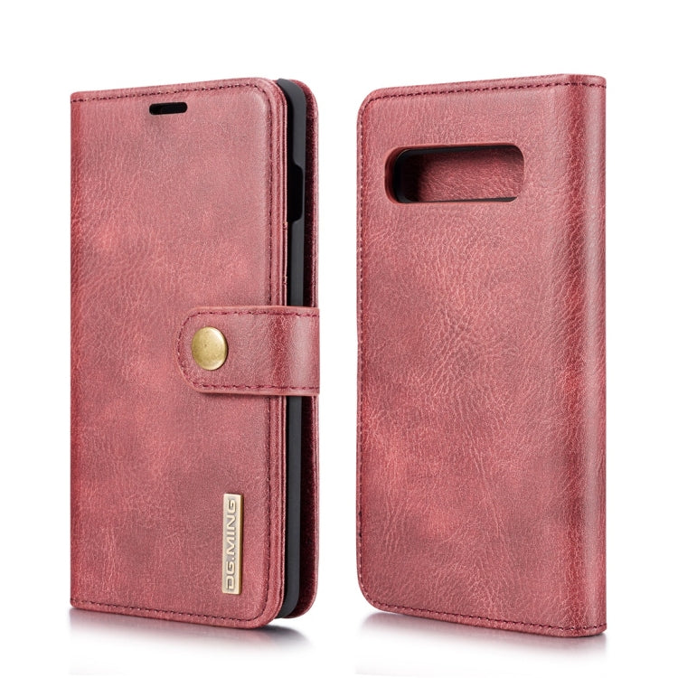 DG.MING Crazy Horse Texture Flip Detachable Magnetic Leather Case for Samsung Galaxy S10, with Holder & Card Slots & Wallet, For Samsung Galaxy S10, Galaxy S10