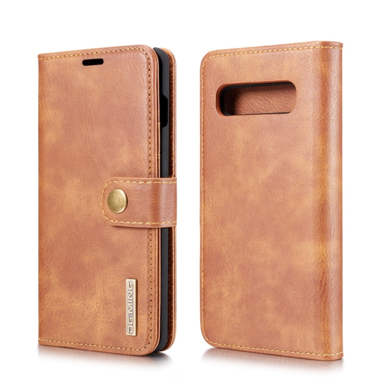 DG.MING Crazy Horse Texture Flip Detachable Magnetic Leather Case for Samsung Galaxy S10, with Holder & Card Slots & Wallet, For Samsung Galaxy S10, Galaxy S10
