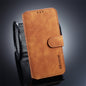 DG.MING Retro Oil Side Horizontal Flip Case for Galaxy S10 E, with Holder & Card Slots & Wallet, Galaxy S10 E