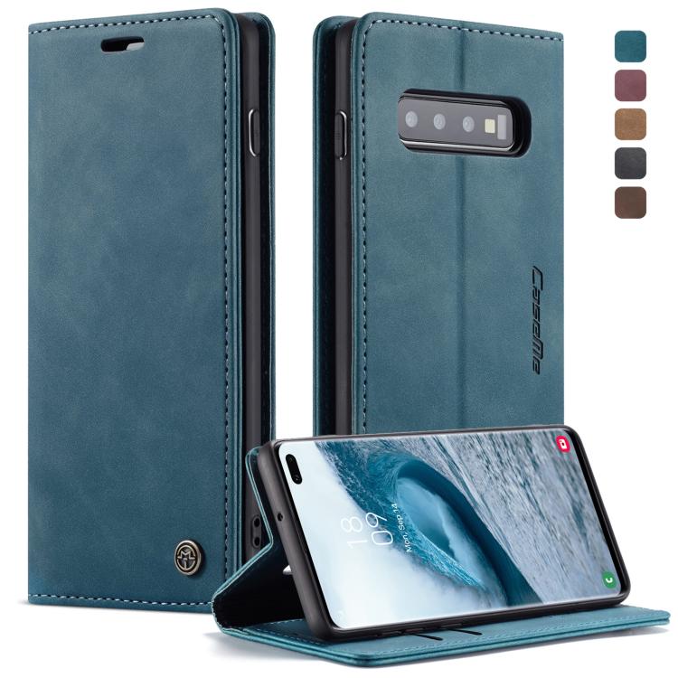CaseMe-013 Multifunctional Retro Frosted Horizontal Flip Leather Case for Galaxy S10 Plus, with Card Slot & Holder & Wallet, For Galaxy S10 Plus