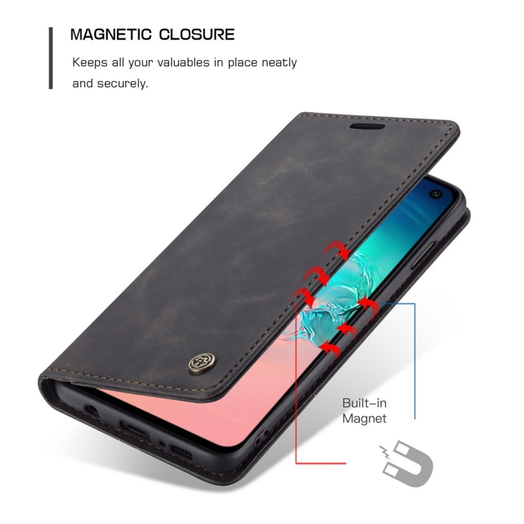 CaseMe-013 Multifunctional Retro Frosted Horizontal Flip Leather Case for Galaxy S10 E, with Card Slot & Holder & Wallet, For Galaxy S10 E