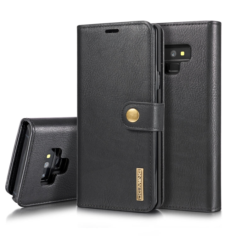 DG.MING Crazy Horse Texture Flip Detachable Magnetic Leather Case for Galaxy Note 9, with Holder & Card Slots & Wallet, Galaxy Note 9