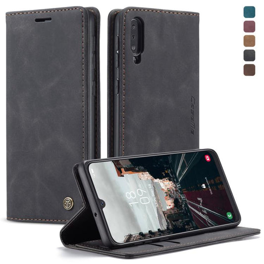 CaseMe-013 Multifunctional Retro Frosted Horizontal Flip Leather Case for Galaxy A30S / A50S / A50, with Card Slot & Holder & Zipper Wallet & Photo Frame, For Galaxy A50
