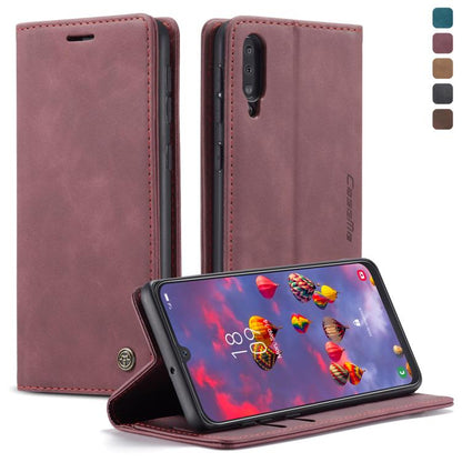 CaseMe-013 Multifunctional Retro Frosted Horizontal Flip Leather Case for Galaxy A30S / A50S / A50, with Card Slot & Holder & Zipper Wallet & Photo Frame, For Galaxy A50