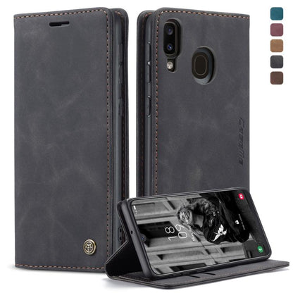 CaseMe-013 Multifunctional Retro Frosted Horizontal Flip Leather Case for Galaxy A40, with Card Slot & Holder & Wallet, For Galaxy A40