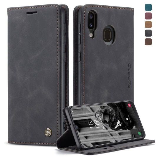 CaseMe-013 Multifunctional Retro Frosted Horizontal Flip Leather Case for Galaxy A40, with Card Slot & Holder & Wallet, For Galaxy A40