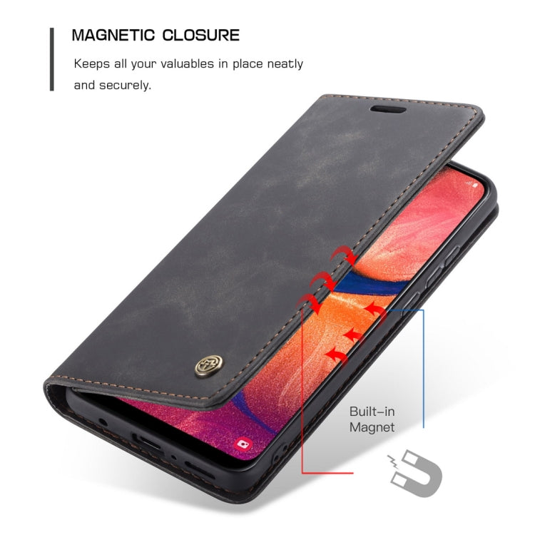 CaseMe-013 Multifunctional Retro Frosted Horizontal Flip Leather Case for Galaxy A20 / A30, with Card Slot & Holder & Wallet, For Galaxy A20 / A30