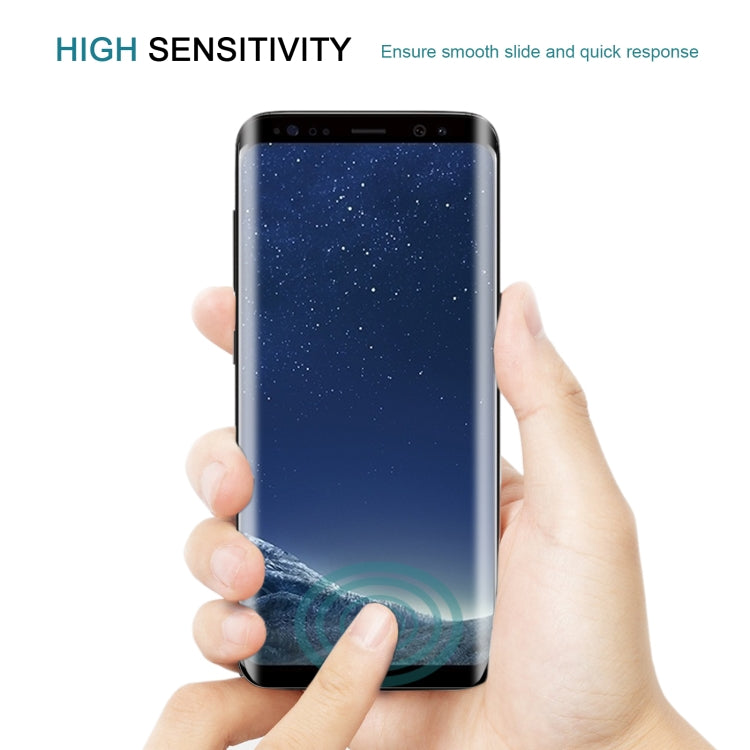 Case Friendly Screen Curved Tempered Glass Film For Galaxy S8 / G950, Galaxy S8 3D, For S8, For Galaxy S8 0.26mm, For Galaxy S8 Black Frame
