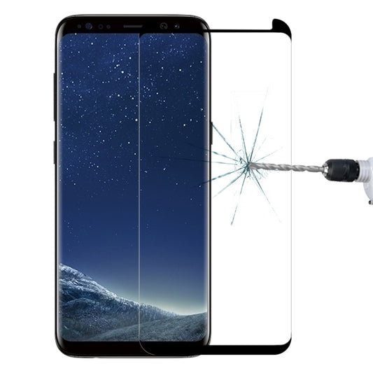 Case Friendly Screen Curved Tempered Glass Film For Galaxy S8 / G950, Galaxy S8 3D, For S8, For Galaxy S8 0.26mm, For Galaxy S8 Black Frame