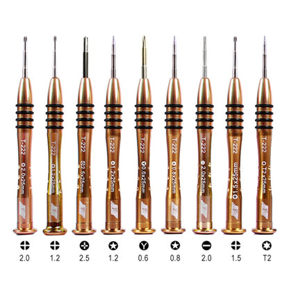 Kaisi T-222 9 in 1 Precision Screwdriver Professional Repair Opening Tool For Mobile Phone Tablet PC, T-222