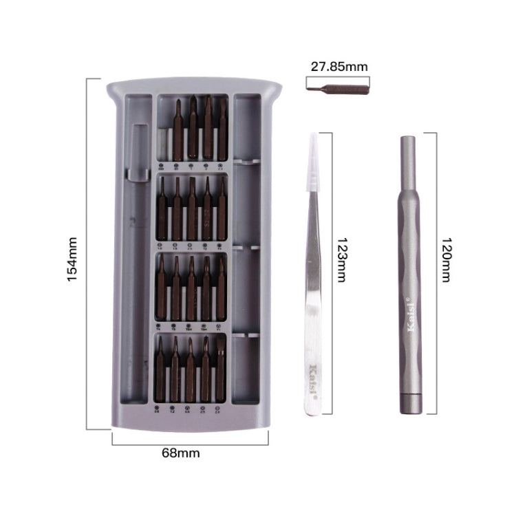 Kaisi K-3022A 22 in1 High Precision Screwdriver Set Magnetic Screwdriver Bits, K-3022A, K-3022B