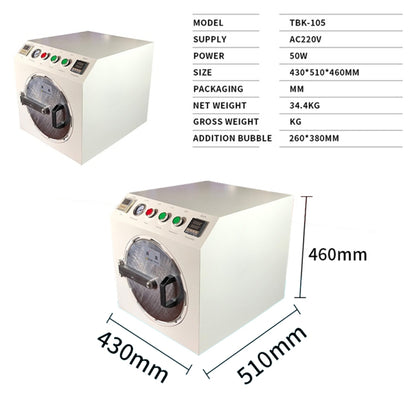 TBK-105 Bubble Removing Machine LCD Screen Refurbishing Repair Equipment Deaeration Machine, TBK-105