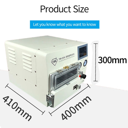TBK TBK508A 14 inch Curved Screen LCD Screen Vacuum Separation OCA Laminating and Debubble Machine with 4 Moulds, TBK-508A