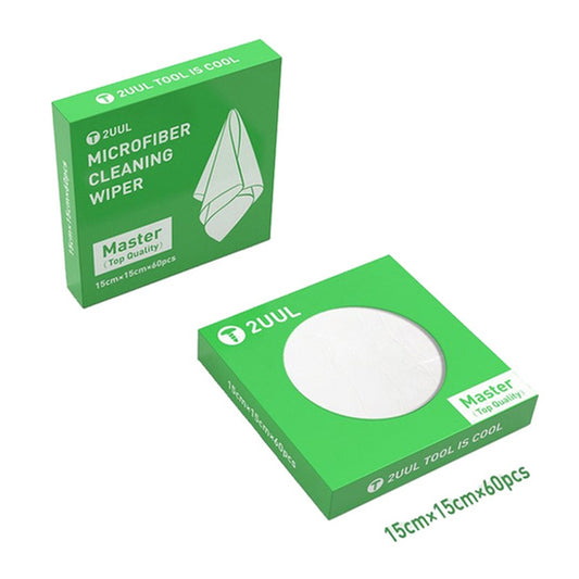 2UUL 15x15cm Microfiber Cleaning Wiper Antistatic Dust-Free Cloth, 2UUL 15x15cm