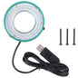 2UUL Adjustable LED Microscope Ring Lamp 5V USB Power Supply, 62mm
