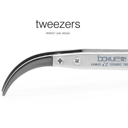 BAKU BA-I7-74MZ Stainless Steel Curved Tweezers, BAKU BA-I7-74MZ (Curved )